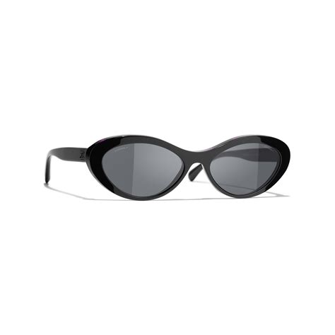 chanel oval spring sunglasses|Chanel black oval sunglasses.